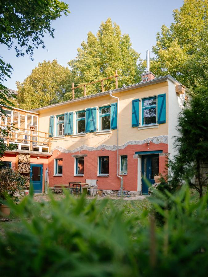 The Upholstery Tinyhouse Deluxe Eco Chalet Kreativ Citynah Chemnitz Exterior photo